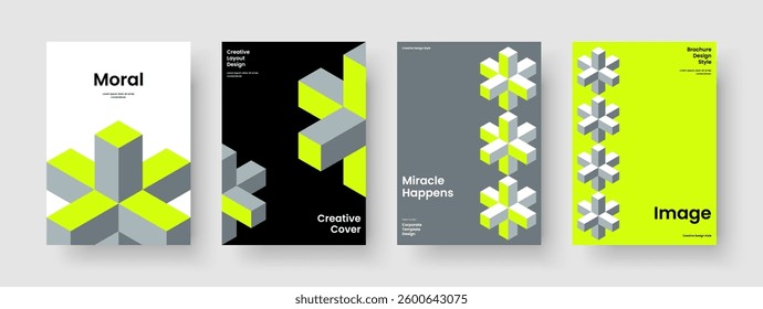 Isolated Poster Design. Geometric Book Cover Layout. Creative Flyer Template. Background. Business Presentation. Banner. Report. Brochure. Advertising. Handbill. Portfolio. Newsletter