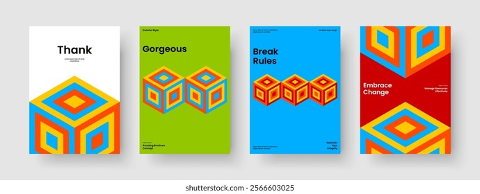 Isolated Poster Layout. Geometric Book Cover Design. Creative Flyer Template. Brochure. Business Presentation. Background. Banner. Report. Magazine. Notebook. Advertising. Brand Identity