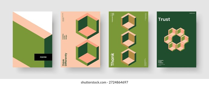 Isolierte Poster-Anordnung. Modernes Buchcover-Design. Vorlage für abstrakte Broschüren. Banner. Flyer. Bericht. Hintergrund. Geschäftspräsentation. Handzettel Werbung. Portfolio. Newsletter. Journal