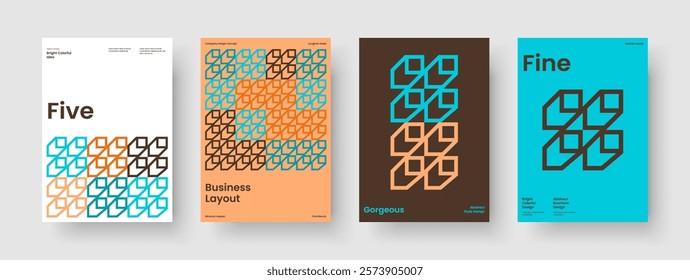 Isolated Poster Layout. Modern Report Design. Geometric Book Cover Template. Background. Banner. Brochure. Business Presentation. Flyer. Portfolio. Advertising. Leaflet. Newsletter. Pamphlet