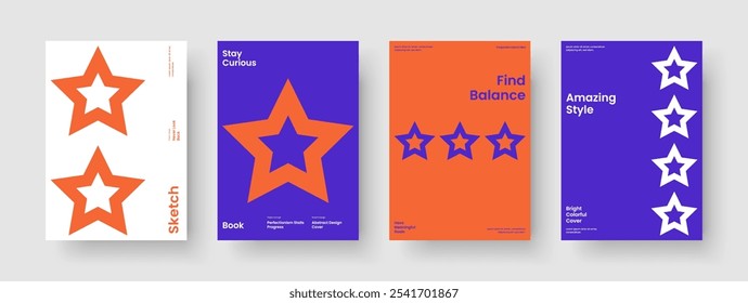 Modelo de Cartaz Isolado. Disposição Geométrica Da Capa Do Livro. Design de Relatório Moderno. Faixa. Apresentação de negócios. Panfleto. Histórico. Brochura. Catálogo. Folheto informativo. Diário. Identidade da marca. Revista
