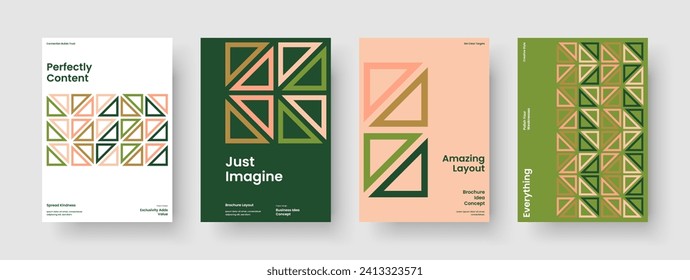 Plantilla de afiches aislados. Diseño moderno de pancartas. Diseño de informe creativo. Folleto. Portada del libro. Antecedentes. Volante. Presentación de negocios. Billete. Publicidad. Cuaderno. Catálogo. Folleto. Boletín