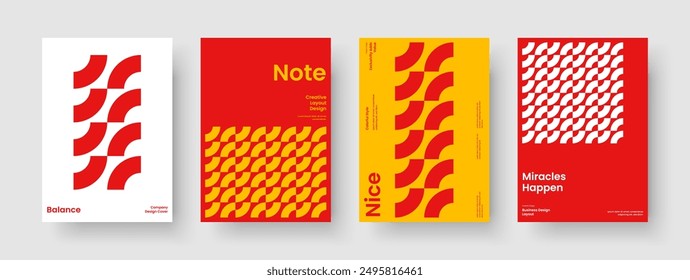 Isolierte Poster-Vorlage. Modernes Buchcover-Layout. Geometrischer Banner. Flyer. Hintergrund. Broschüre. Bericht. Geschäftspräsentation. Notebook. Newsletter. In: Magazine. Werbung. Brande Identität