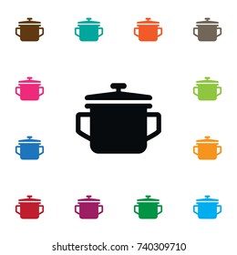 Isolated Pot Icon. Saucepan Vector Element Can Be Used For Pot, Pan, Saucepan Design Concept.