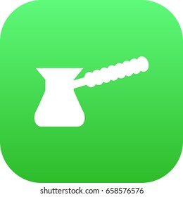 Isolated Pot Icon Symbol On Clean Background. Vector Turkish Coffee Element In Trendy Style.