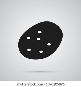 Isolated potato icon symbol on clean background. Vector tuber element in trendy style.