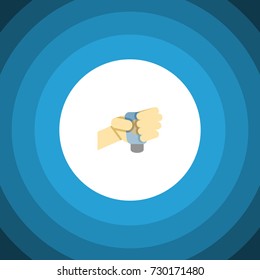 Isolated Pour Flat Icon. Flavor Vector Element Can Be Used For Flavor, Pour, Hand Design Concept.