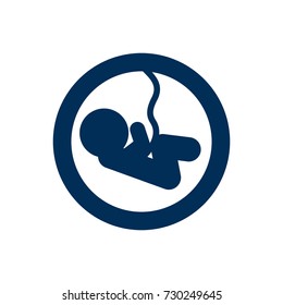 Isolated Pregnancy Icon Symbol On Clean Background. Vector Fetus Element In Trendy Style.