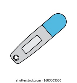 Icono de prueba de embarazo aislado sobre fondo blanco - Vector