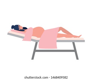 Isolated pregnant woman design vector illustration
