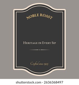 Isolated Premium Black label template