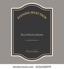 Isolated Premium Black label template
