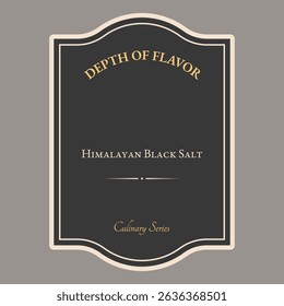 Isolated Premium Black label template