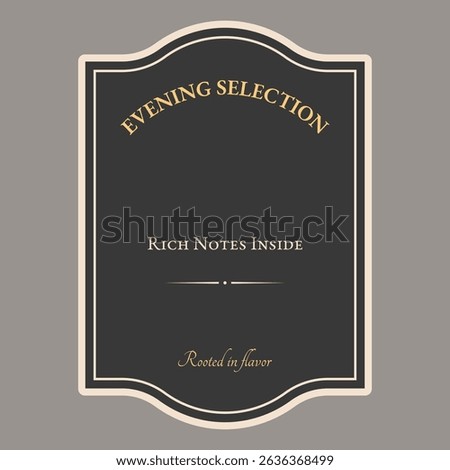Isolated Premium Black label template