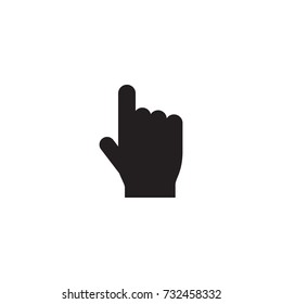 Isolated Press Icon Symbol On Clean Background. Vector Click Element In Trendy Style.