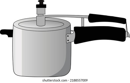 Isolated Pressure Cooker Vector Illustration Graphic
