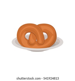 Isolated pretzel design