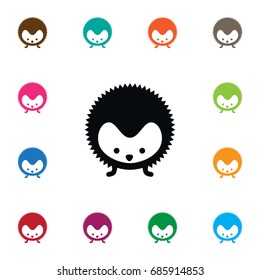Isolated Prickly Icon. Spiny Vector Element Can Be Used For Spiny, Prickly, Hedgehog Design Concept.