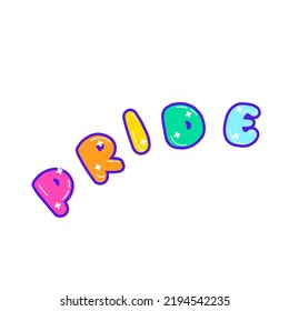 Ilustración vectorial del arco iris del orgullo aislado