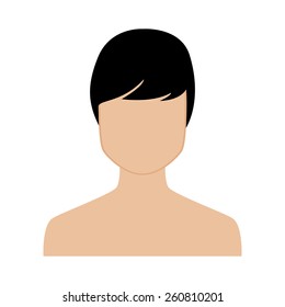 an isolated profile of a man on a white background