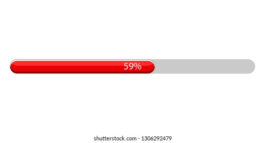 Isolated progress bar image. Vector illustration design