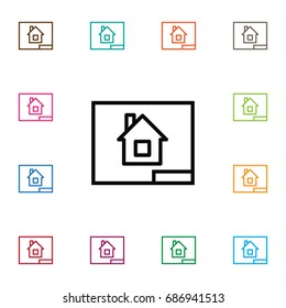 Isolated Project Icon. Paper Vector Element Can Be Used For Project, Paper, Blueprint Design Concept.