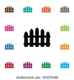 Isolated Protection Icon. Fence Vector Element Can Be Used For Wooden, Barrier, Fence Design Concept.