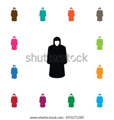 Isolated Protection Jacket Icon. Raincoat Vector Element Can Be Used For Raincoat, Protection, Jacket Design Concept.