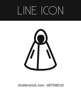 Isolated Protection Jacket Outline. Cloak Vector Element Can Be Used For Cloak, Protection, Jacket Design Concept.