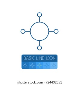 Isolated Publish Outline. Share Vector Element Can Be Used For Share, Publish, Structure Design Concept.