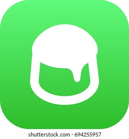 Isolated Pudding Icon Symbol On Clean Background. Vector Custard Element In Trendy Style.
