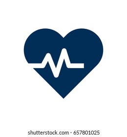 Isolated Pulse Icon Symbol On Clean Background. Vector Hartbeat Element In Trendy Style.
