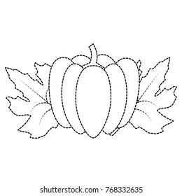Isolated pumpkin design
