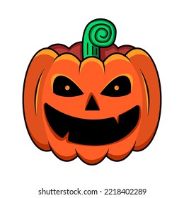 Isolación de ojos de calabaza hallowen ilustración vectorial