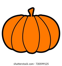 Isolated pumpkin icon on a white background, Thanksgiving day vector illustration