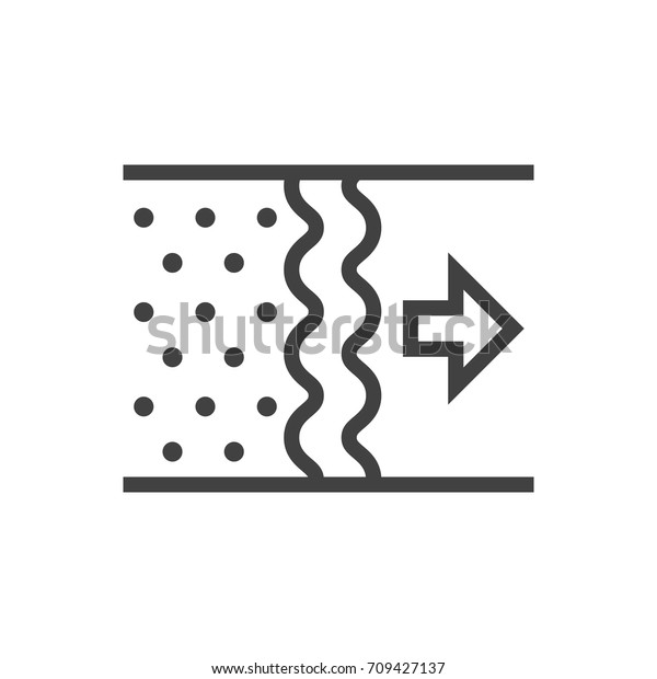 Isolated Purification Outline Symbol On Clean Stock Vector (Royalty ...