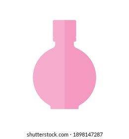 Isolated purple perfumed spray bottle of girl cosmetic icon and illustration.