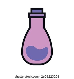 Isolated purple potion magic icon