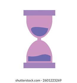 Isolated purple sand watch magic icon