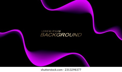 Isolated purple smooth wave patterns with gradient