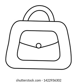 Isolated purse bag design vector
