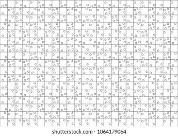 isolated puzzle pattern with 408 pieces
