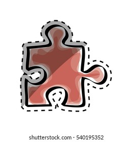 Isolated puzzle piece icon vector illustration graphic design