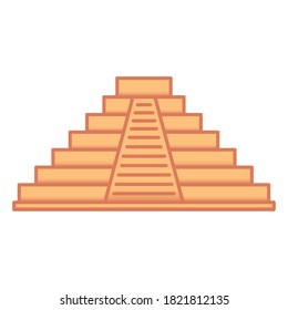 Isolated pyramid mexican culture tradition icon - Vector