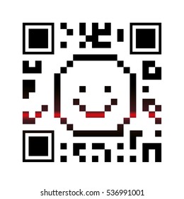 Isolated qr code design