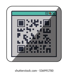 Isolated qr code design