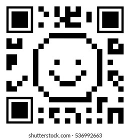 Isolated qr code design
