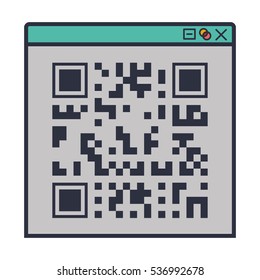 Isolated qr code design