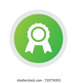 Isolated Quality Icon Symbol On Clean Background. Vector Award Element In Trendy Style.