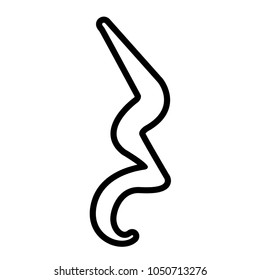 Isolated quarter rest. Musical note